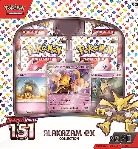 Pokemon TCG Scarlet & Violet 3.5 Pokemon 151 Alakazam Ex Box - 4