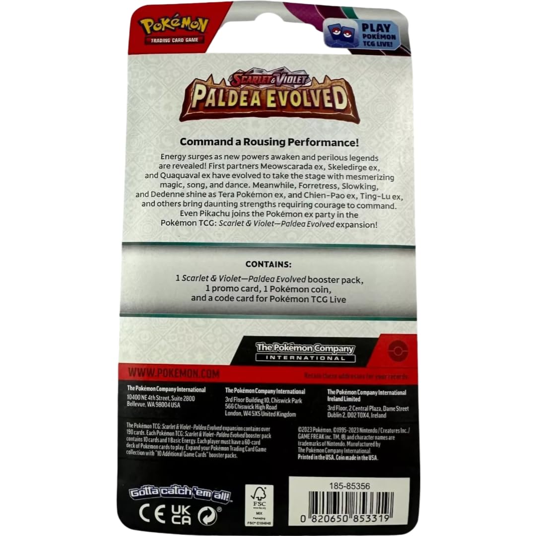 Pokemon TCG: Scarlet & Violet Paldea Evolved Checklane Blister (Growlithe) - 3