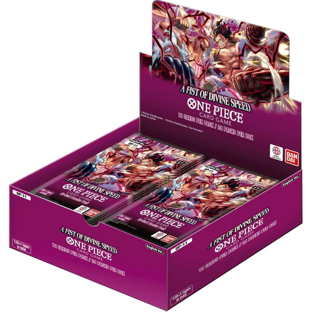 Bandai | One Piece TCG: A Fist of Divine Speed (OP-11) Booster Display | Trading Card Game | Ages 6+ | 2 Players | 15+ Minutes Playing Time - 2