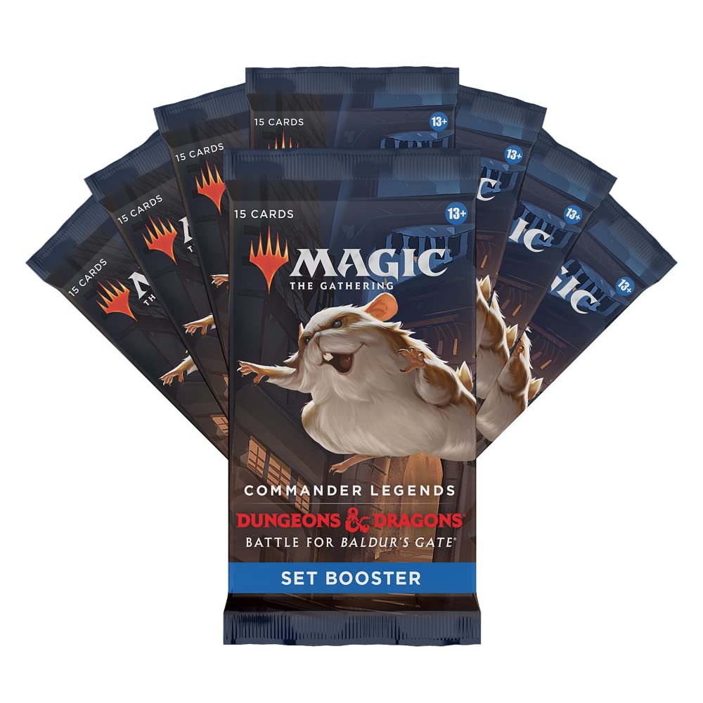 Magic: The Gathering Commander Legends: Battle for Baldur’s Gate Bundle | 8 Set Boosters + Accessories - 7