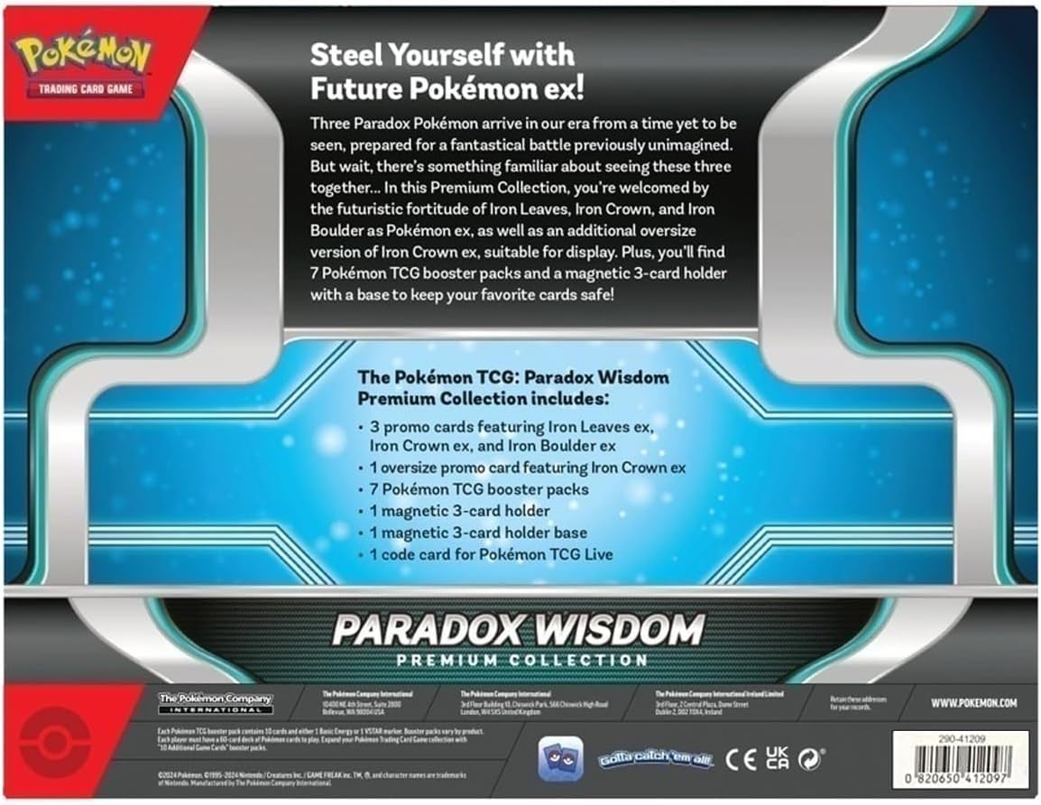 Pokemon TCG: Paradox Wisdom Premium Collection, Age: 6+ Years - 2