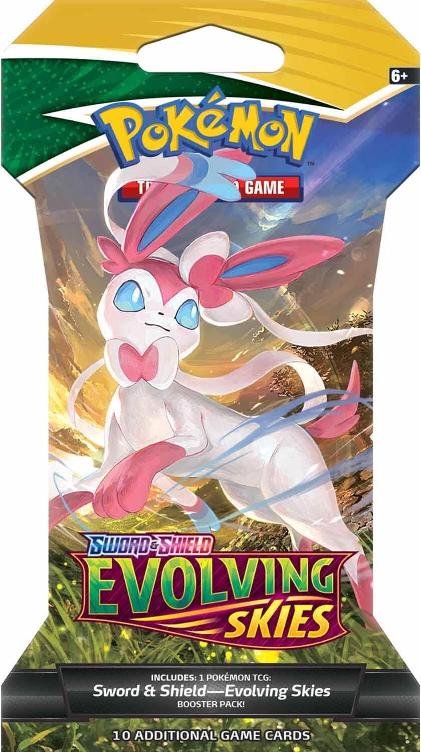Pokemon TCG: Sword & Shield - Evolving Skies Sleeved Single Booster Pack - 2
