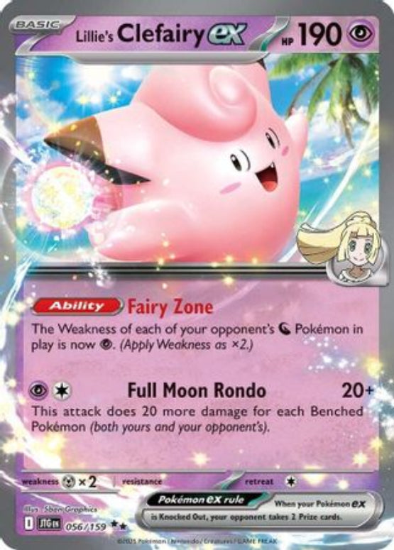 Lillie's Clefairy ex - 056/159 56 - SV09 Journey Together Holofoil - Single Cards