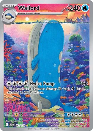 Wailord - 162/159 162 - SV09 Journey Together Holofoil - Single Cards