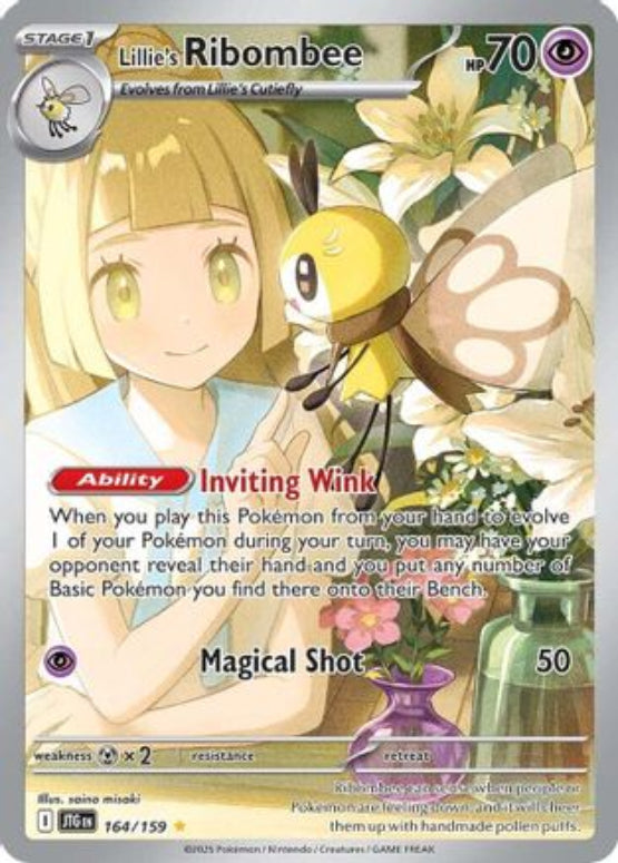 Lillie's Ribombee - 164/159 164 - SV09 Journey Together Holofoil - Single Cards