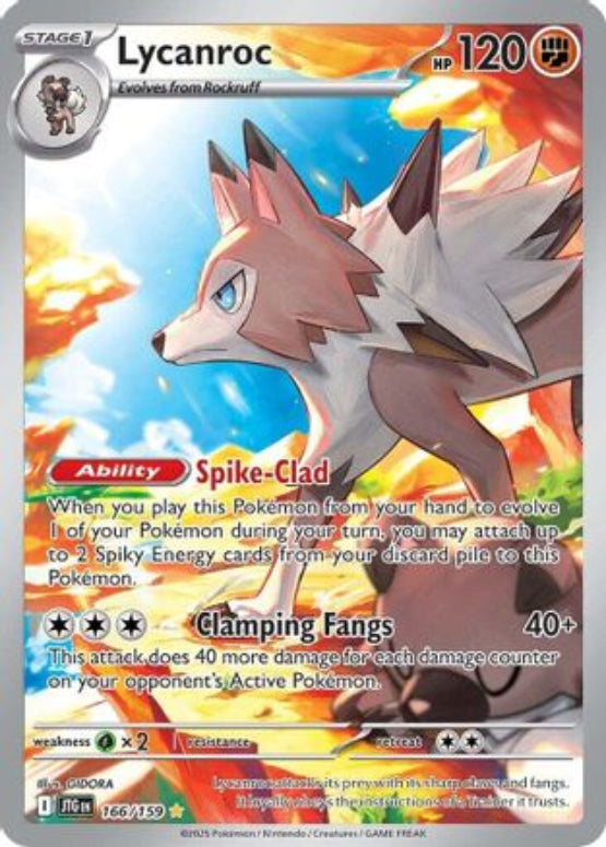 Lycanroc - 166/159 166 - SV09 Journey Together Holofoil - Single Cards