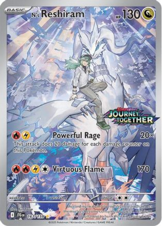 N's Reshiram - 167/159 (Journey Together Stamped) - SV09 Journey Together Holofoil - Single Cards
