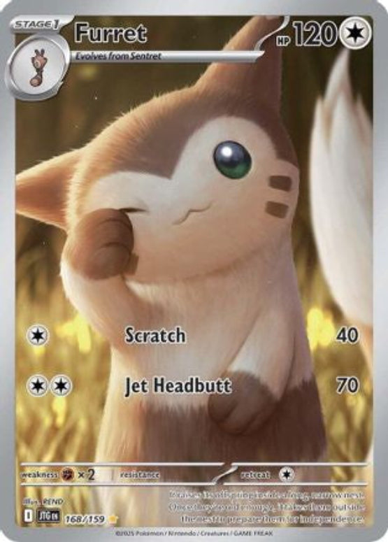 Furret - 168/159 168 - SV09 Journey Together Holofoil - Single Cards