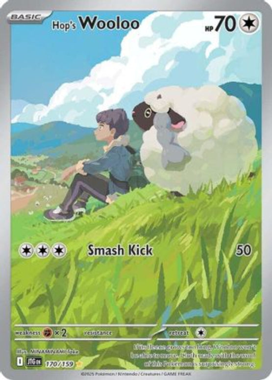 Hop's Wooloo - 170/159 170 - SV09 Journey Together Holofoil - Single Cards