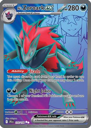 N's Zoroark ex - 175/159 175 - SV09 Journey Together Holofoil - Single Cards