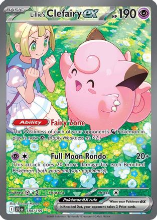 Lillie's Clefairy ex - 184/159 184 - SV09 Journey Together Holofoil - Single Cards
