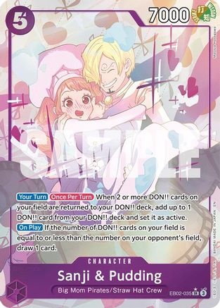 Sanji & Pudding (Alternate Art) (EB02-035) - Extra Booster: Anime 25th Collection Foil - Single Cards