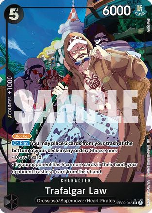 Trafalgar Law (Alternate Art) (EB02-045) - Extra Booster: Anime 25th Collection Foil - Single Cards