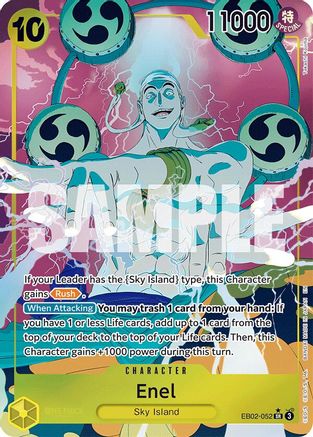 Enel (Alternate Art) (EB02-052) - Extra Booster: Anime 25th Collection Foil - Single Cards