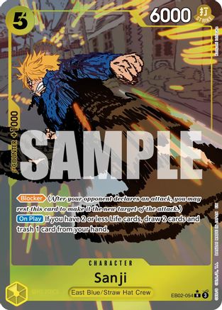 Sanji (Alternate Art) (EB02-054) - Extra Booster: Anime 25th Collection Foil - Single Cards