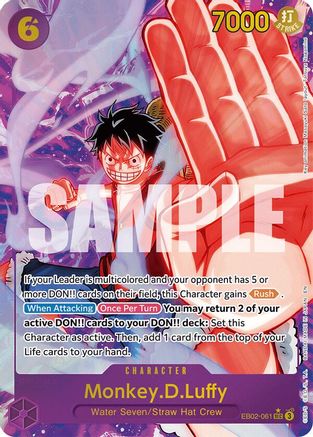 Monkey.D.Luffy (061) (Alternate Art) (EB02-061) - Extra Booster: Anime 25th Collection Foil - Single Cards