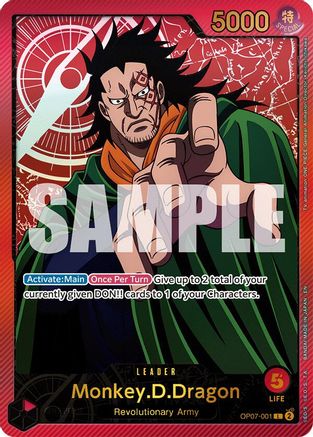 Monkey.D.Dragon (SPR) (OP07-001) - Extra Booster: Anime 25th Collection - Single Cards