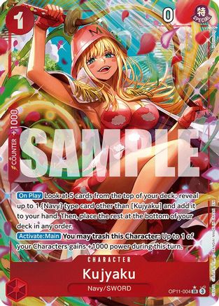 Kujyaku (Alternate Art) (OP11-004) - A Fist of Divine Speed Foil - Single Cards