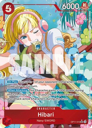 Hibari (Alternate Art) (OP11-010) - A Fist of Divine Speed Foil - Single Cards