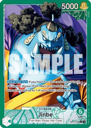 Jinbe (021) (Alternate Art) (OP11-021) - A Fist of Divine Speed Foil - Single Cards