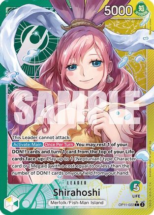 Shirahoshi (022) (Alternate Art) (OP11-022) - A Fist of Divine Speed Foil - Single Cards