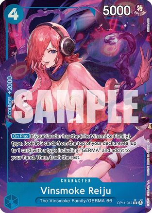 Vinsmoke Reiju (Alternate Art) (OP11-047) - A Fist of Divine Speed Foil - Single Cards