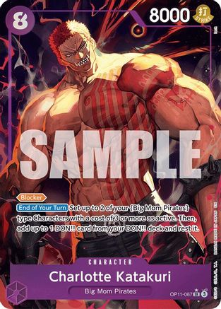 Charlotte Katakuri (067) (Alternate Art) (OP11-067) - A Fist of Divine Speed Foil - Single Cards