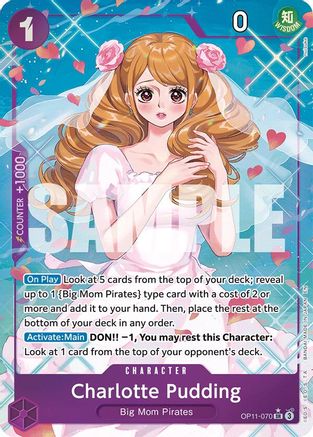 Charlotte Pudding (Alternate Art) (OP11-070) - A Fist of Divine Speed Foil - Single Cards