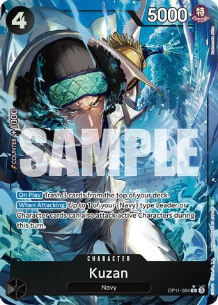 Kuzan (Alternate Art) (OP11-084) - A Fist of Divine Speed Foil - Single Cards