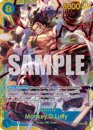 Monkey.D.Luffy (118) (OP11-118) - A Fist of Divine Speed - Single Cards
