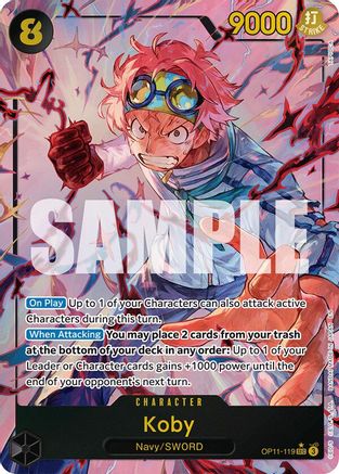 Koby (119) (Alternate Art) (OP11-119) - A Fist of Divine Speed Foil - Single Cards