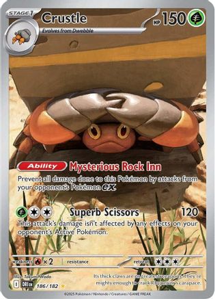 Crustle - 186/182 186 - SV10 Destined Rivals Holofoil - Single Cards