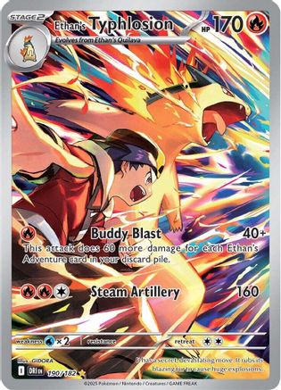 Ethan's Typhlosion - 190/182 190 - SV10 Destined Rivals Holofoil - Single Cards