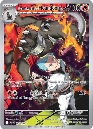Team Rocket's Houndoom - 191/182 191 - SV10 Destined Rivals Holofoil - Single Cards