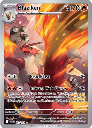 Blaziken - 192/182 192 - SV10 Destined Rivals Holofoil - Single Cards