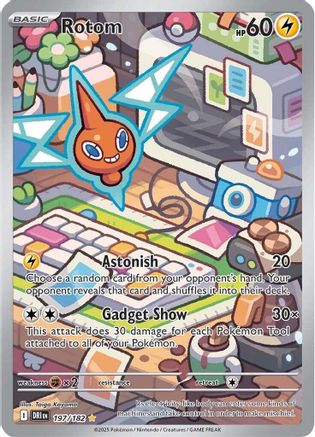 Rotom - 197/182 197 - SV10 Destined Rivals Holofoil - Single Cards