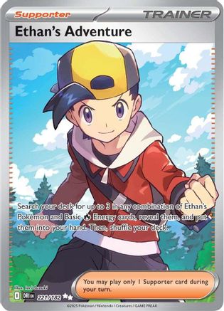 Ethan's Adventure - 221/182 221 - SV10 Destined Rivals Holofoil - Single Cards