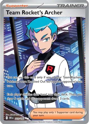 Team Rocket's Archer - 223/182 223 - SV10 Destined Rivals Holofoil - Single Cards
