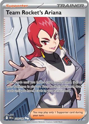 Team Rocket's Ariana - 224/182 224 - SV10 Destined Rivals Holofoil - Single Cards