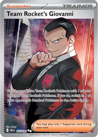 Team Rocket's Giovanni - 225/182 225 - SV10 Destined Rivals Holofoil - Single Cards