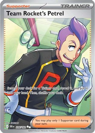 Team Rocket's Petrel - 226/182 226 - SV10 Destined Rivals Holofoil - Single Cards