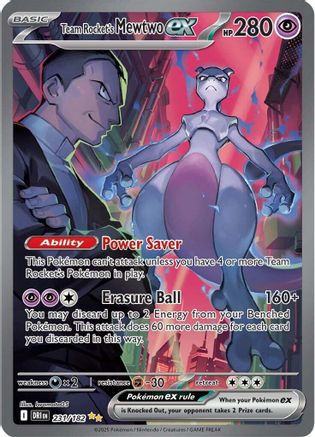 Team Rocket's Mewtwo ex - 231/182 231 - SV10 Destined Rivals Holofoil - Single Cards