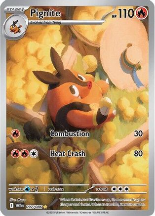 Pignite - 097/086 97 - SV White Flare Holofoil - Single Cards
