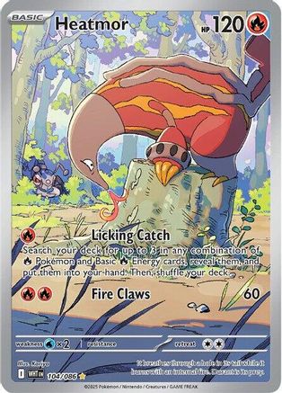 Heatmor - 104/086 104 - SV White Flare Holofoil - Single Cards