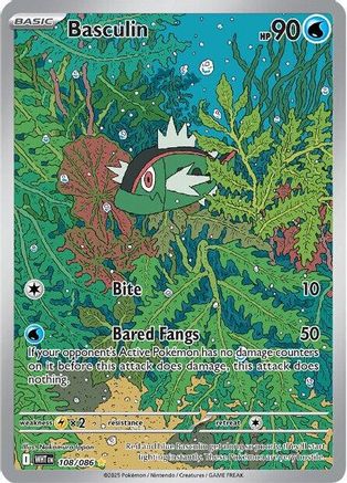 Basculin - 108/086 108 - SV White Flare Holofoil - Single Cards