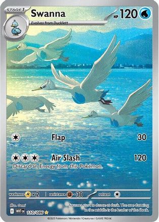 Swanna - 110/086 110 - SV White Flare Holofoil - Single Cards