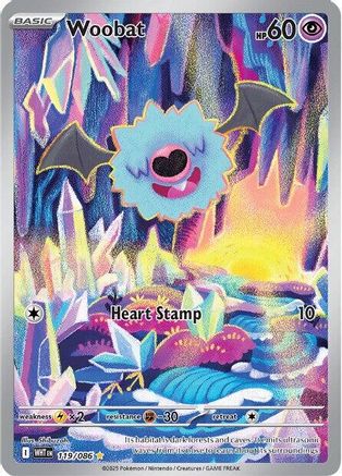 Woobat - 119/086 119 - SV White Flare Holofoil - Single Cards