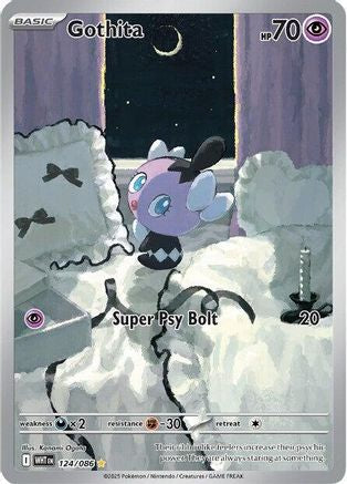 Gothita - 124/086 124 - SV White Flare Holofoil - Single Cards