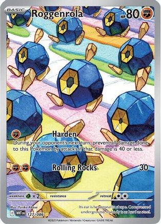 Roggenrola - 127/086 127 - SV White Flare Holofoil - Single Cards