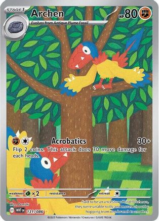 Archen - 131/086 131 - SV White Flare Holofoil - Single Cards